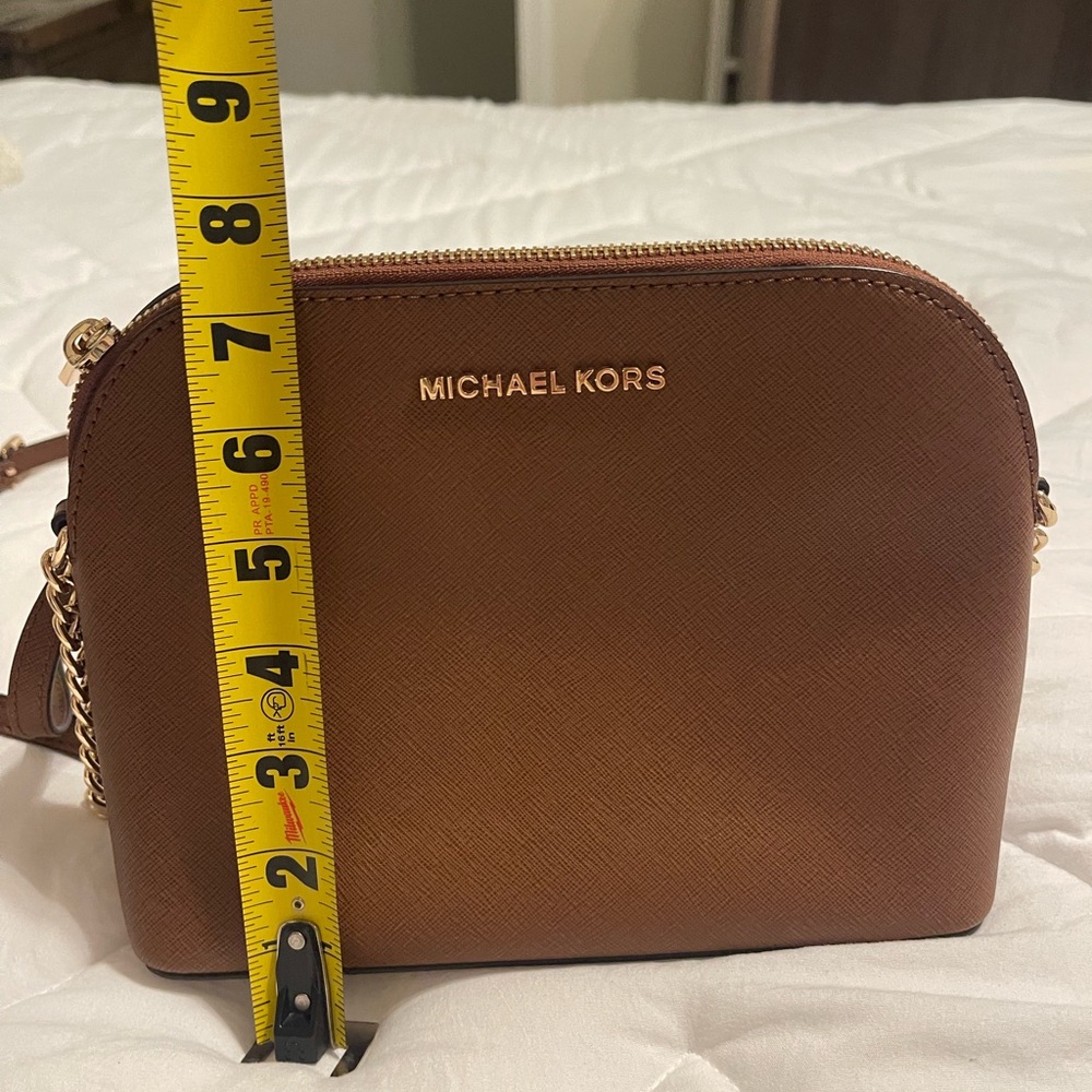 Michael Kors Brown Saffiano Cindy Crossbody - Picture 10 of 11